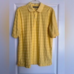 Men’s Greg Norman Yellow Golf Shirt, Size M